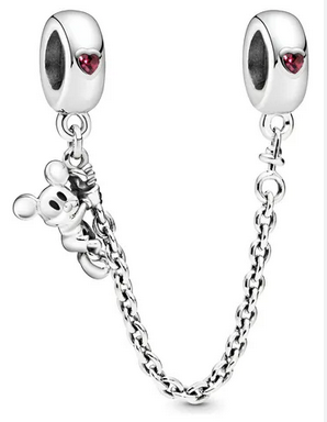 Cadena De Seguridad Mickey Escalador disney	Plata 925