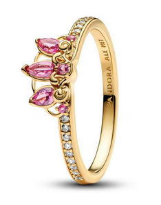 Anillo Princesa Rapunzel de Disney Pand chapado en oro