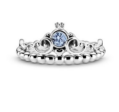Anillo Tiara Azul Cenicienta Disney Pand
