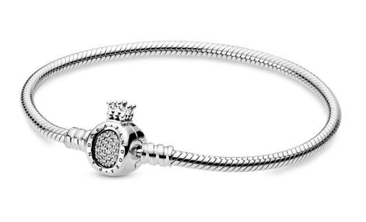 Brazalete corona pand plata 925