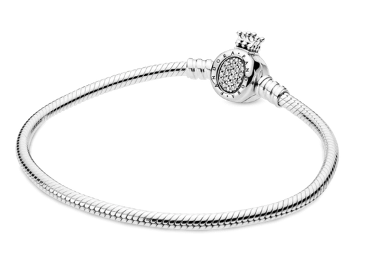 Brazalete corona pand plata 925
