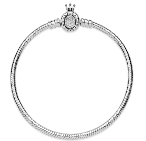Brazalete corona pand plata 925