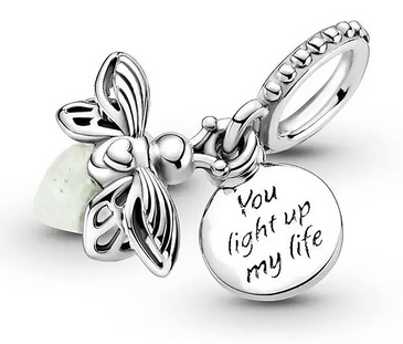 Charm Pand Luciérnaga Evangeline Ale Plata 925