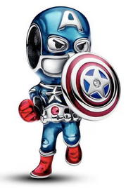 Charm Marvel x Pandora Captain America 	Plata 925