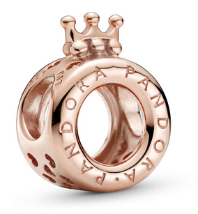 Charm Corona Oro Rosado	Baño de oro