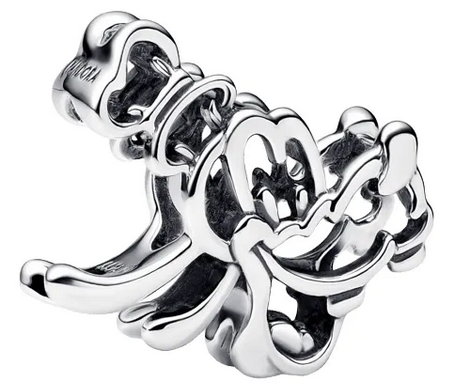 Dije Charm Pandora Goofy Filigrana Original Plateado	Plata 925