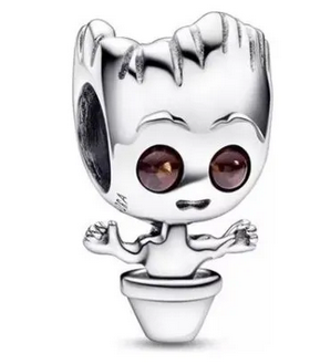 Pandora Charm Groot Guardianes De La Galaxia Marvel Plateado	Plata 925