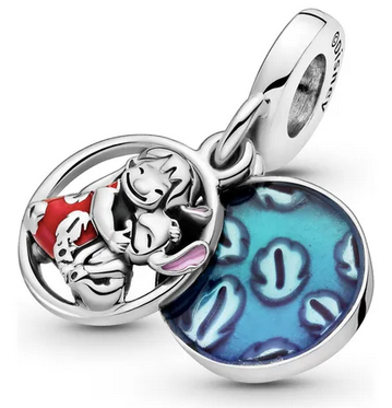 Charm Colgante Familia Lilo Y Stitch De Disney®	Plata 925